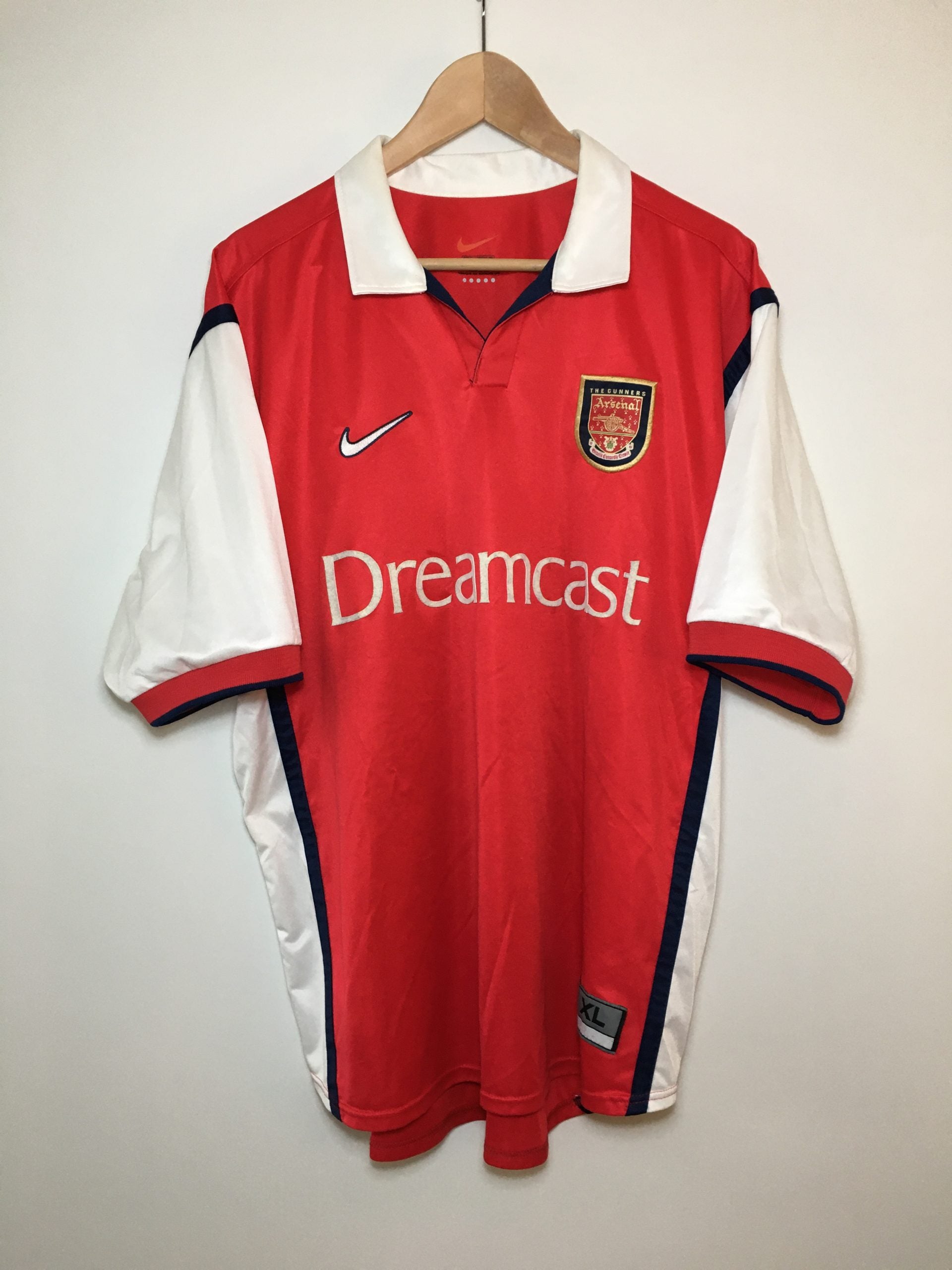 Arsenal FC 1998 2000 Home Jersey Vintage Kitman