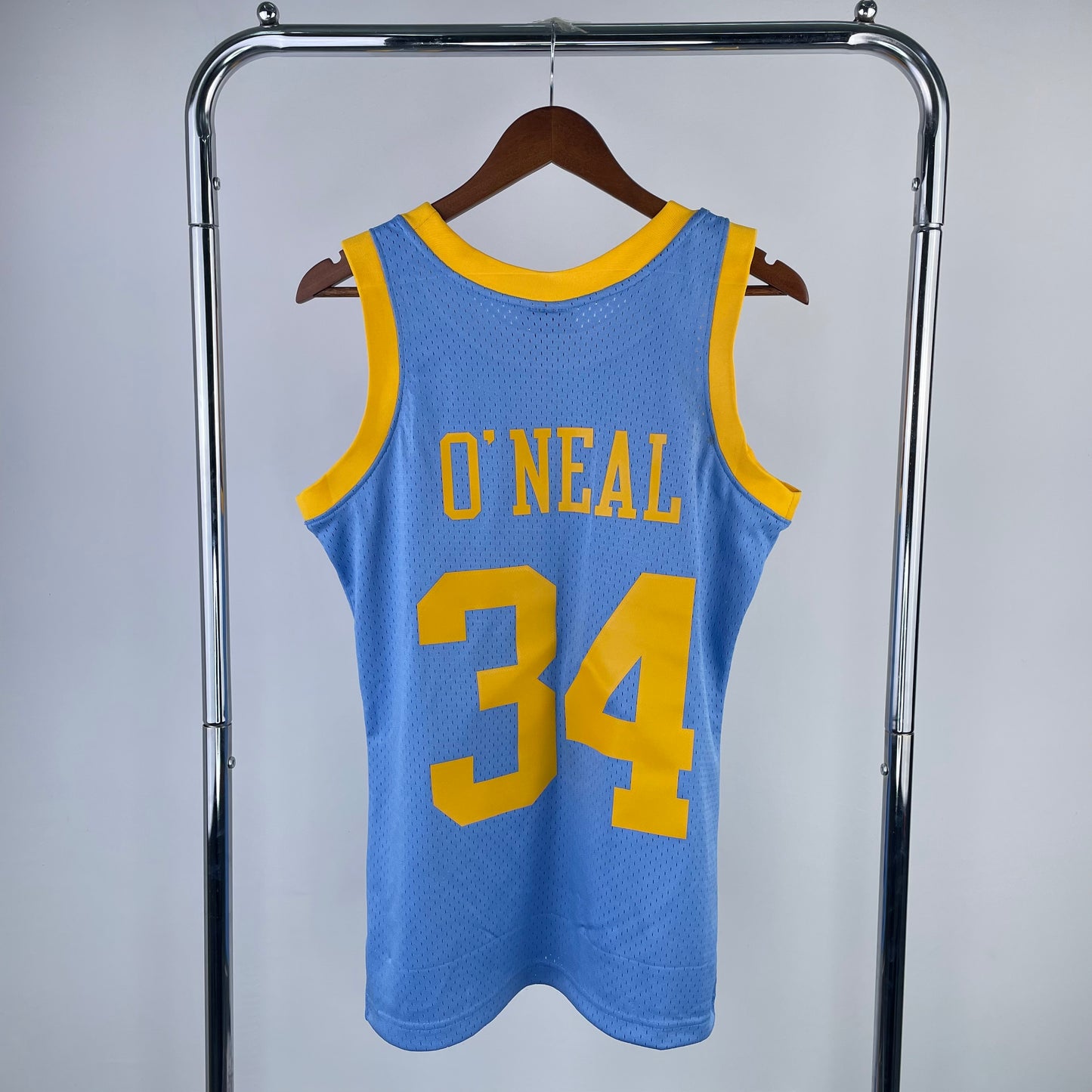 Los Angeles Lakers 2001-02 Shaquille O'Neal Blue Mitchell & Ness Hardwood Classics Swingman Jersey