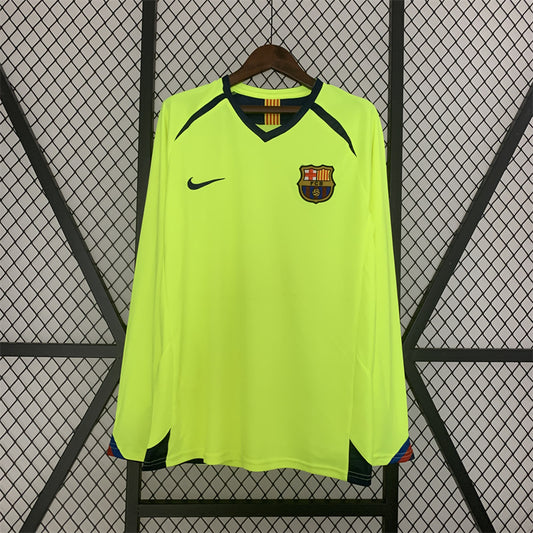 Barcelona FC 2005-06 Away Long Sleeve Jersey