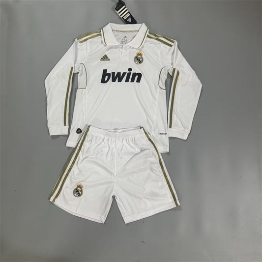 Real Madrid Kids 2011-12 Home long Sleeve Jersey