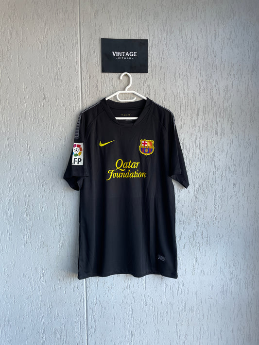 Barcelona 2011-12 Away Jersey + La Liga Patch - #9 ALEXIS (XL)