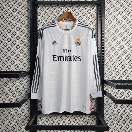 Real Madrid CF 2013-2014 Home Long Sleeve Jersey