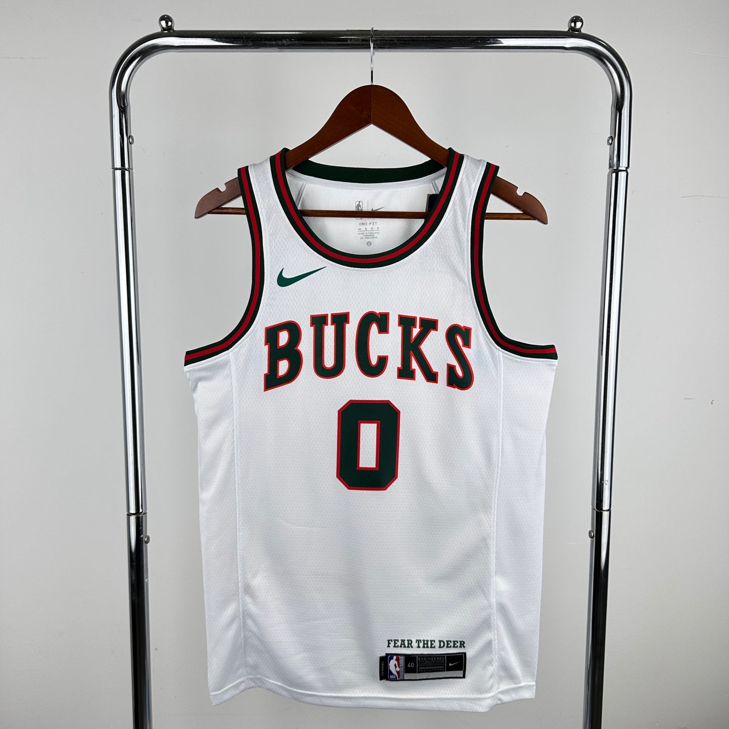 Milwaukee Bucks 2017-18 White Swingman Jersey - Classic Edition