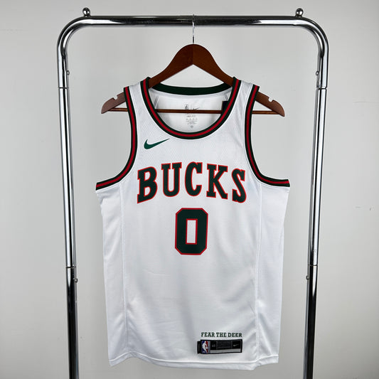 Milwaukee Bucks 2017-18 White Swingman Jersey - Classic Edition