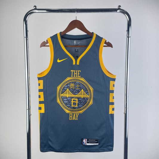 Golden State Warriors 2018-19 Nike Grey Swingman Jersey - City Edition