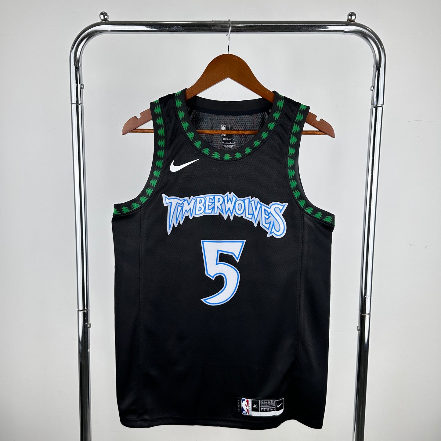 Minnesota Timberwolves 2018-19 Nike Black Swingman Jersey - Classic Edition