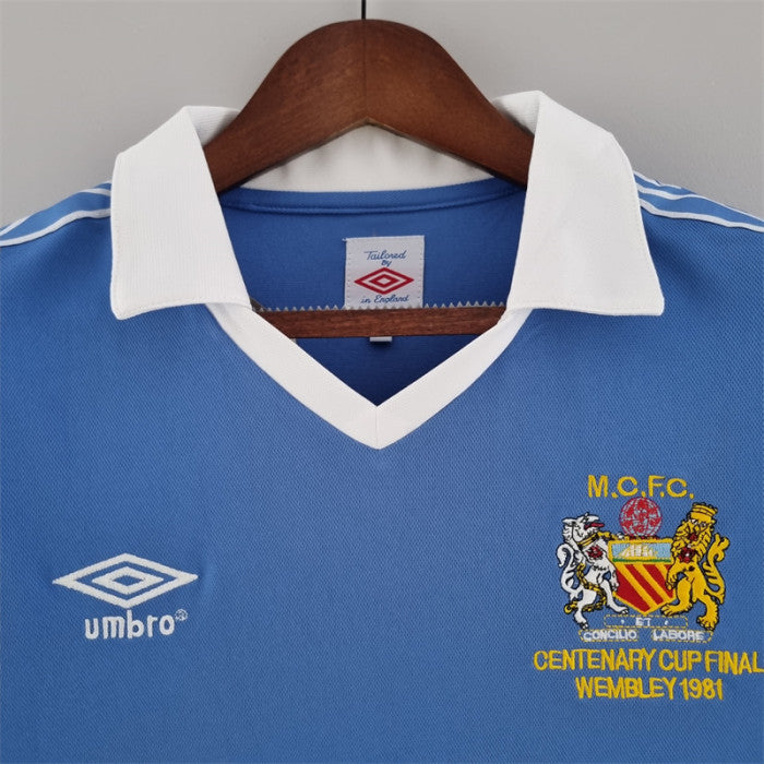 Manchester City 1981-82 Centenary Cup Final Jersey