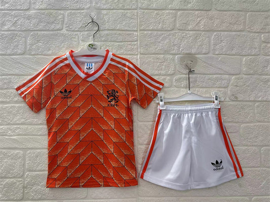 Netherlands Kids 1988 Home Jersey