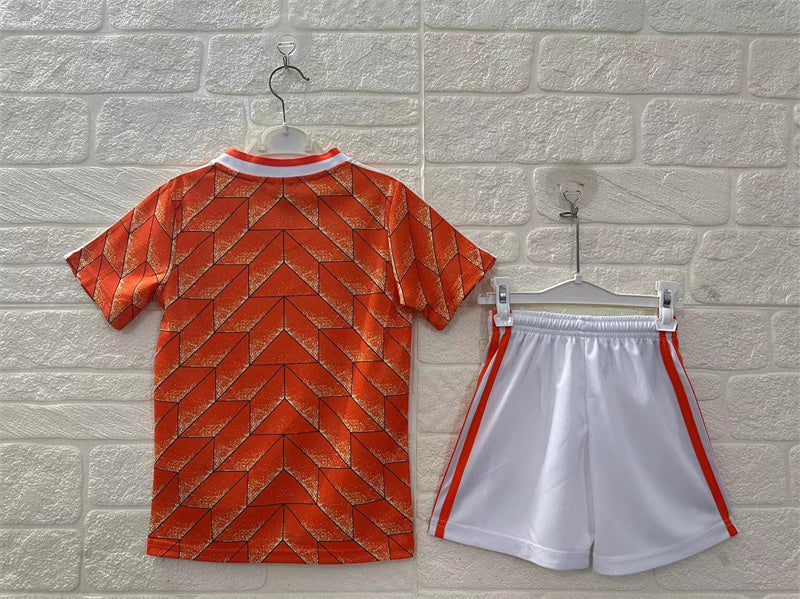 Netherlands Kids 1988 Home Jersey