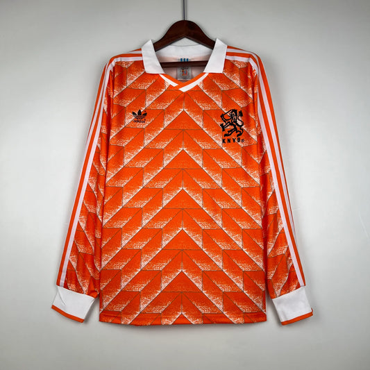 Netherlands 1988 Home Long Sleeve Jersey