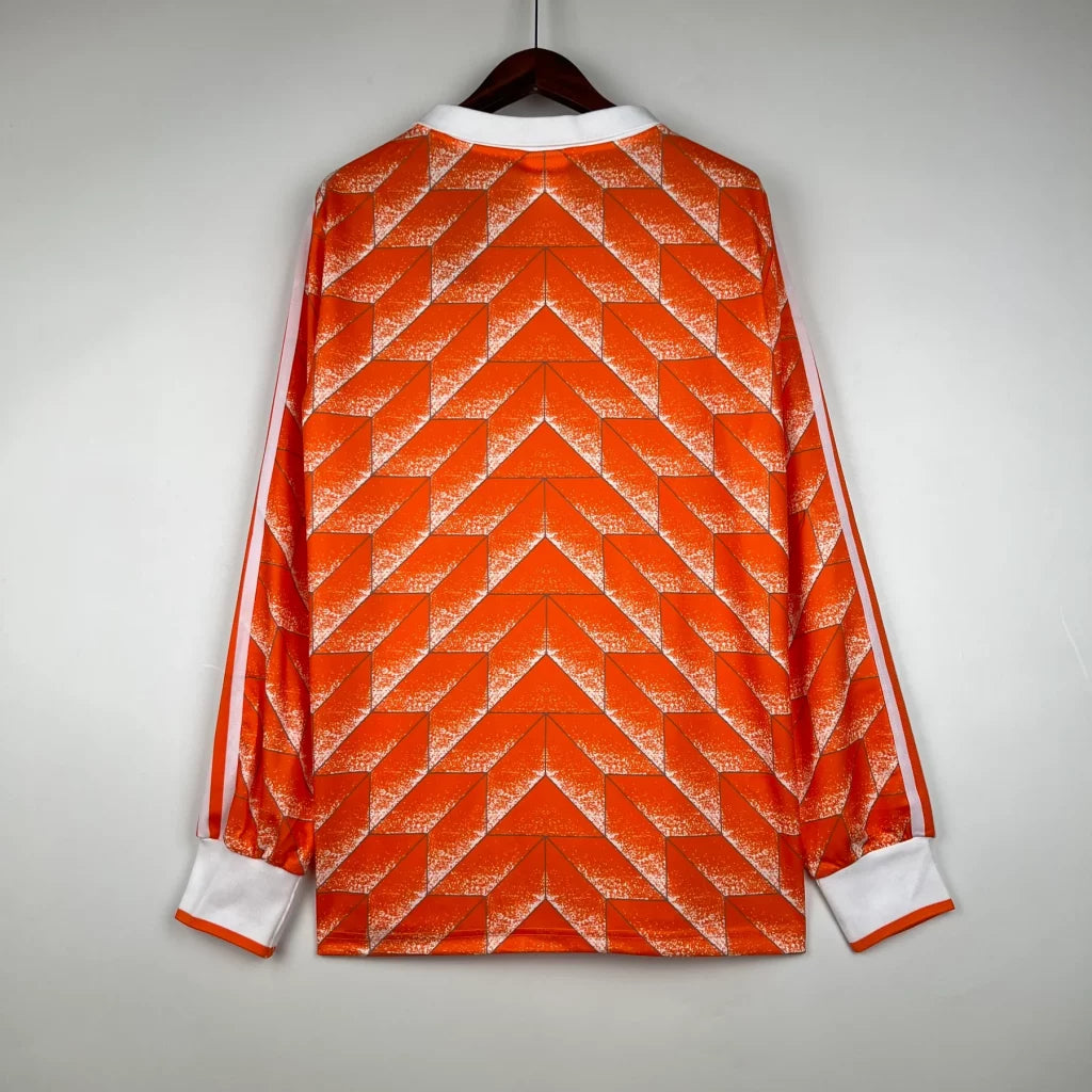 Netherlands 1988 Home Long Sleeve Jersey