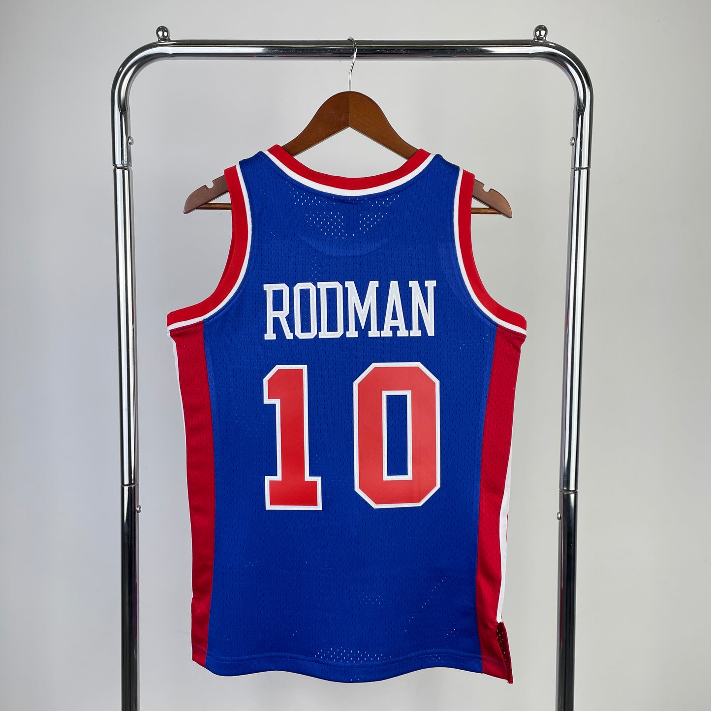 Detroit Pistons 1988-89 Dennis Rodman Blue Mitchell & Ness Hardwood Classics Swingman Jersey