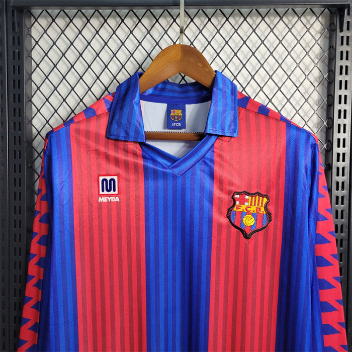 Barcelona FC 1990-1992 Home Long Sleeve Jersey