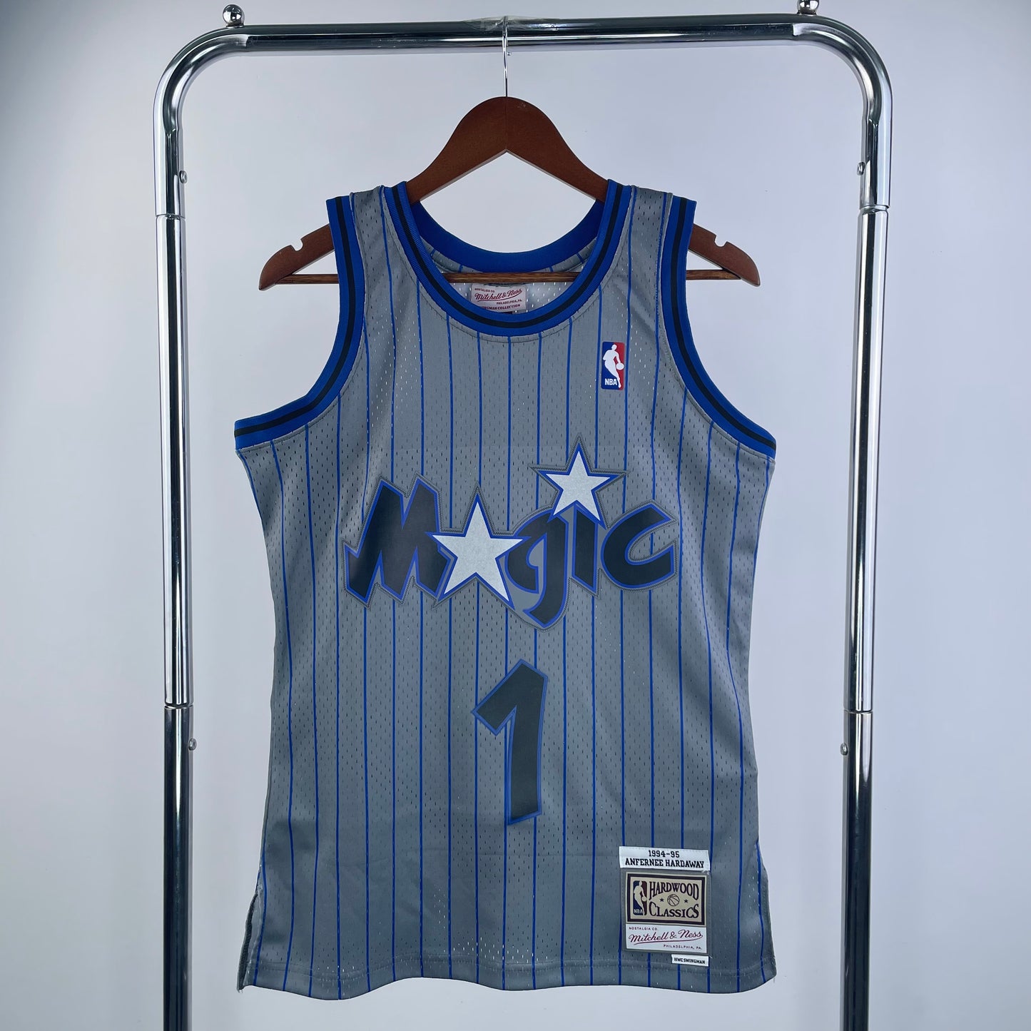 Orlando Magic 1994-95 Penny Hardaway Grey Mitchell & Ness Hardwood Classic Swingman Jersey