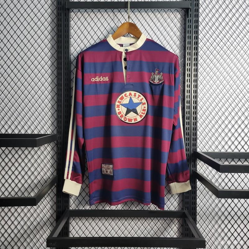 Newcastle FC 1995-1996 Away Long Sleeve Jersey