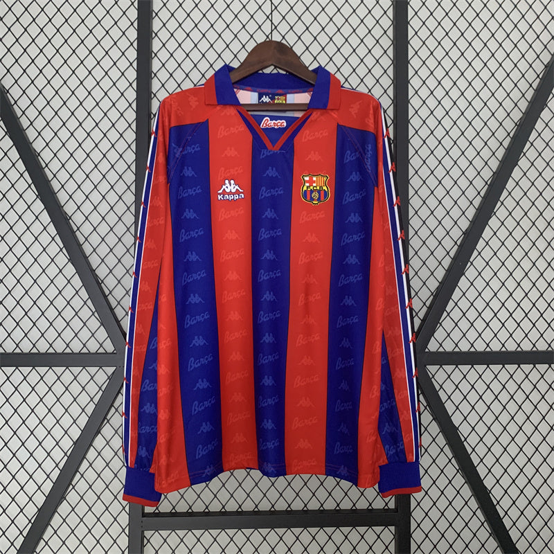 Barcelona FC 1996-97 Home Long Sleeve Jersey