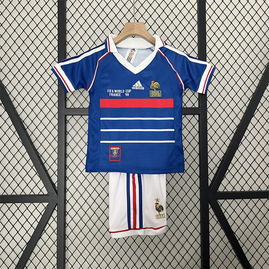 France Kids 1998 Home Jersey