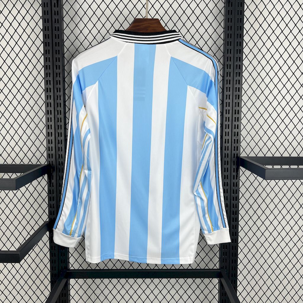 Argentina 1998 Home Long Sleeve Jersey