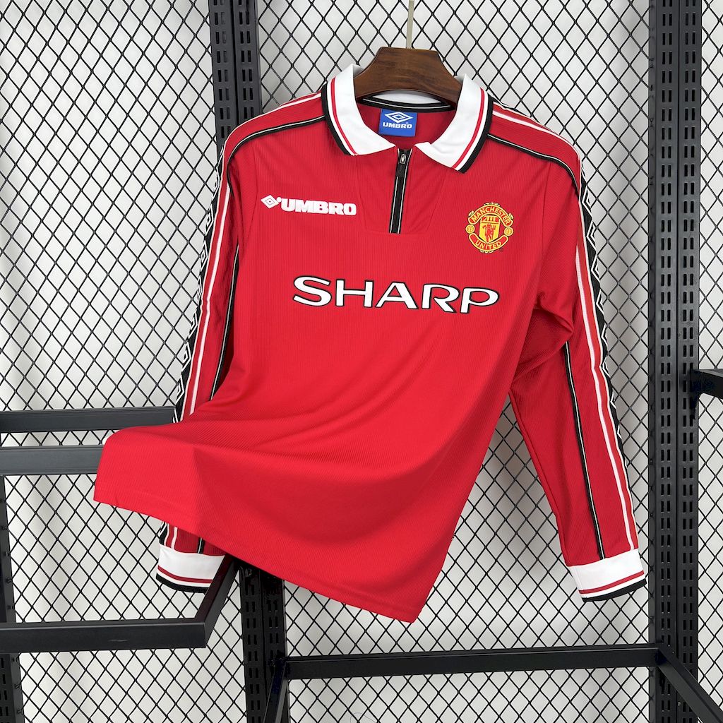 Manchester United 1998-1999 Home Long Sleeve Jersey