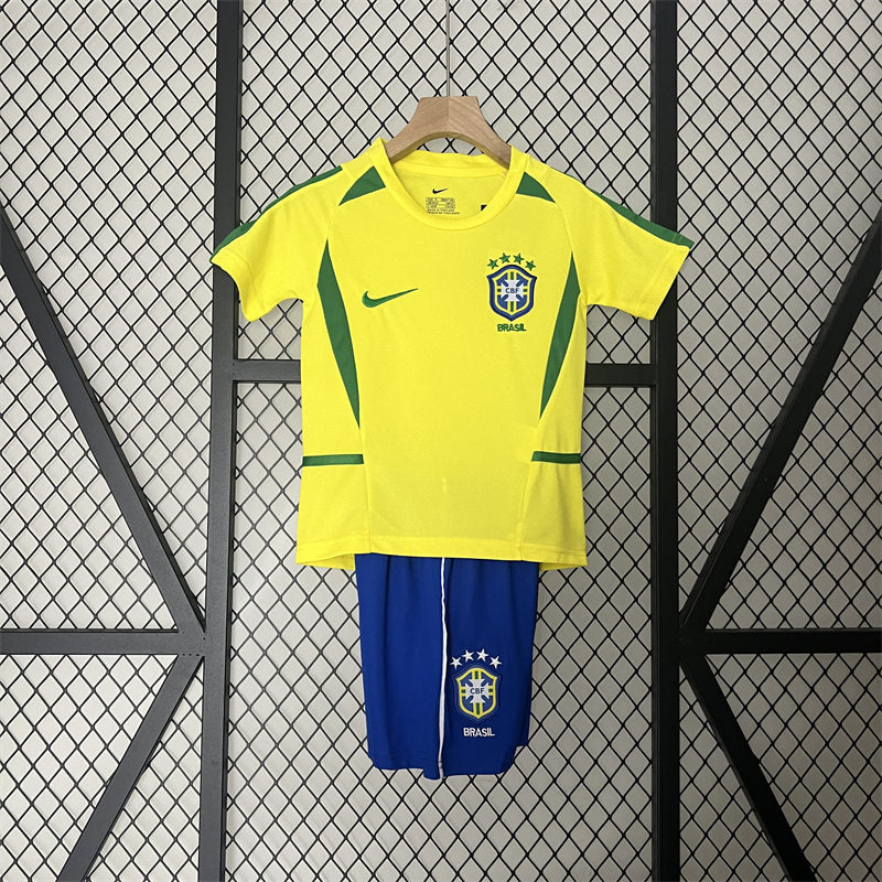 Brazil Kids 2002 Home Jersey