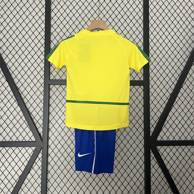 Brazil Kids 2002 Home Jersey