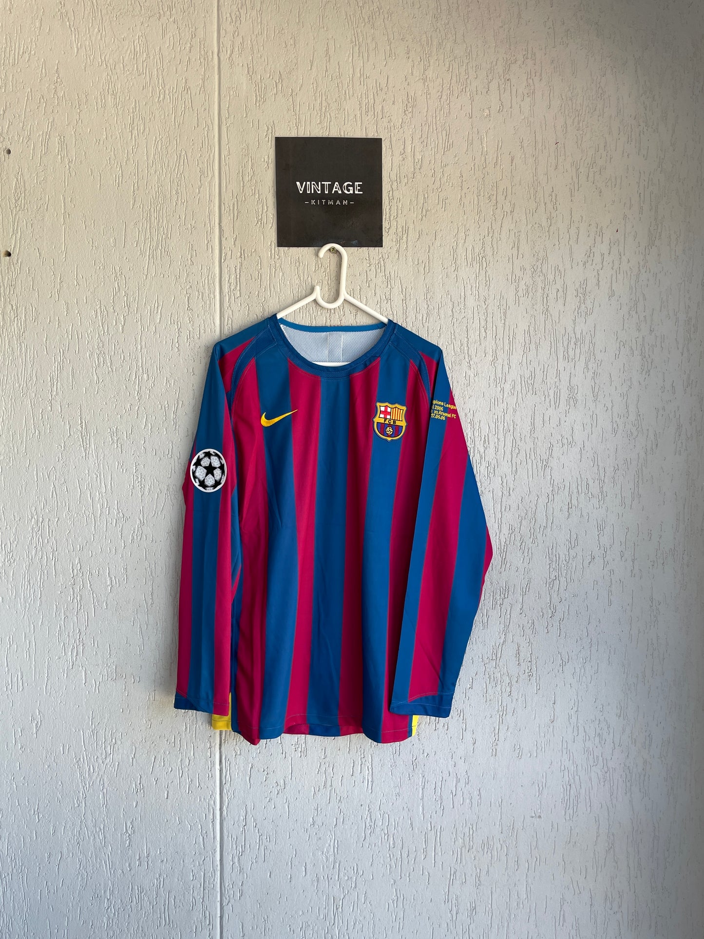 Barcelona FC 2006 UCL Final Long Sleeve Jersey