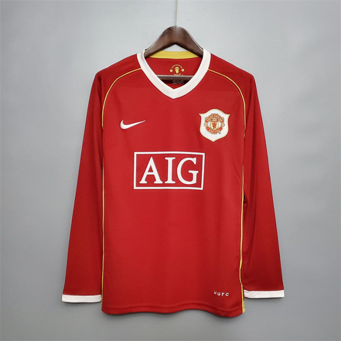 Manchester United 2006-2007 Home Long Sleeve Jersey