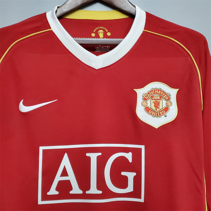 Manchester United 2006-2007 Home Long Sleeve Jersey