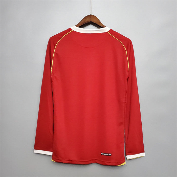 Manchester United 2006-2007 Home Long Sleeve Jersey