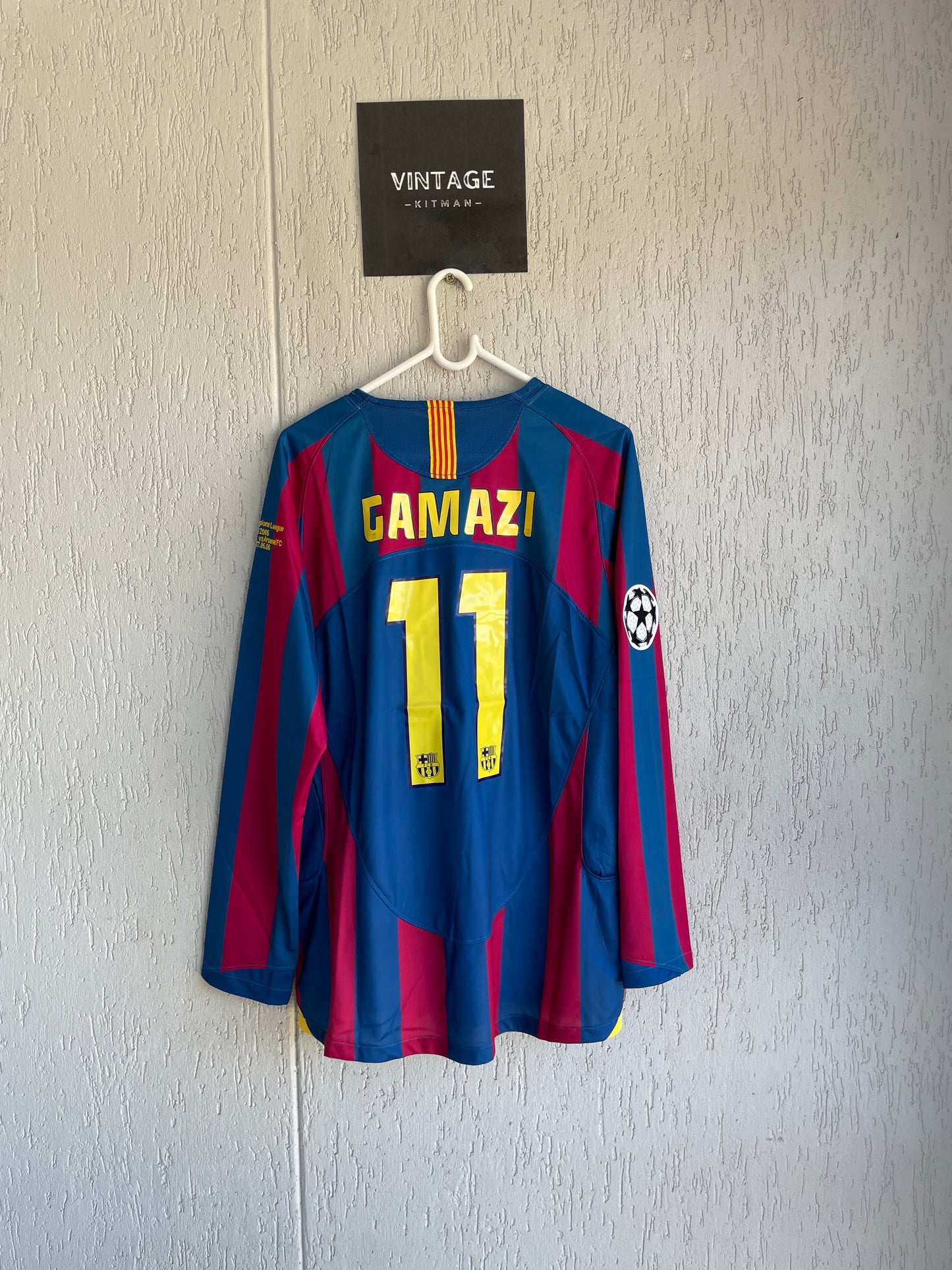 Barcelona FC 2006 UCL Final Long Sleeve Jersey