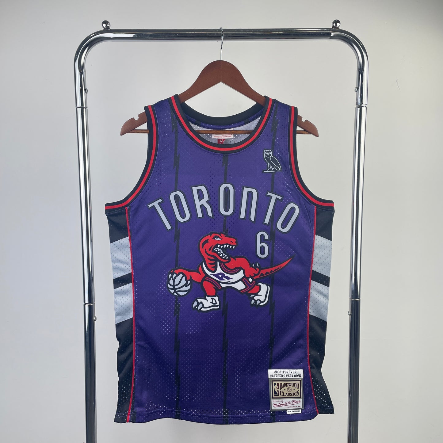 Toronto Raptors 2008 OVO Purple Mitchell & Ness Hardwood Classics Swingman Jersey