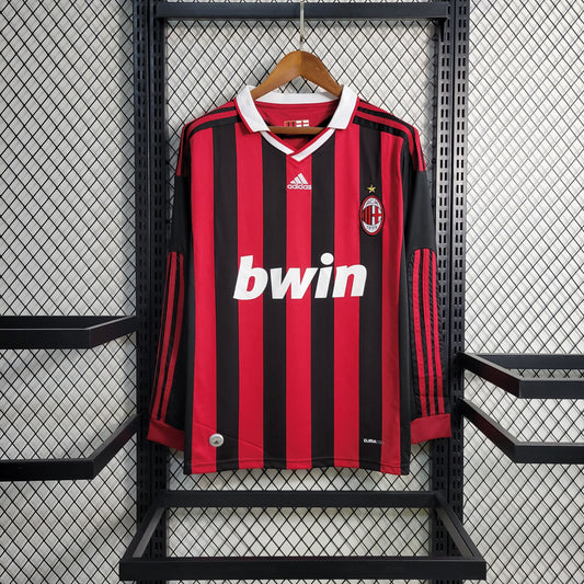 AC Milan 2009-2010 Home Long Sleeve Jersey