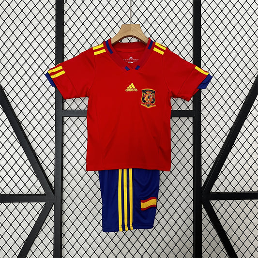 Spain Kids 2010 Home Jersey