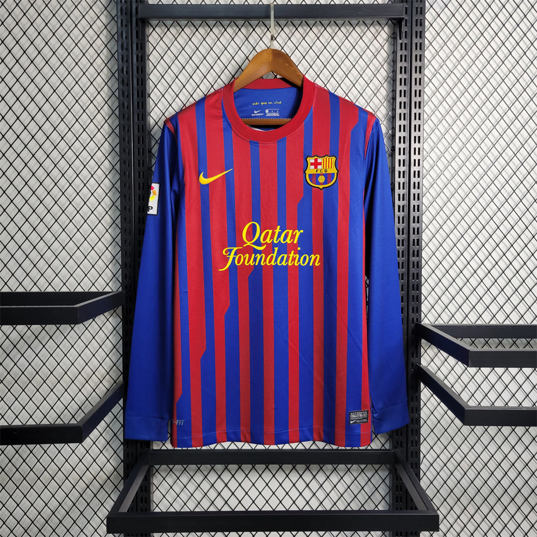 Barcelona FC 2011-2012 Home Long Sleeve Jersey