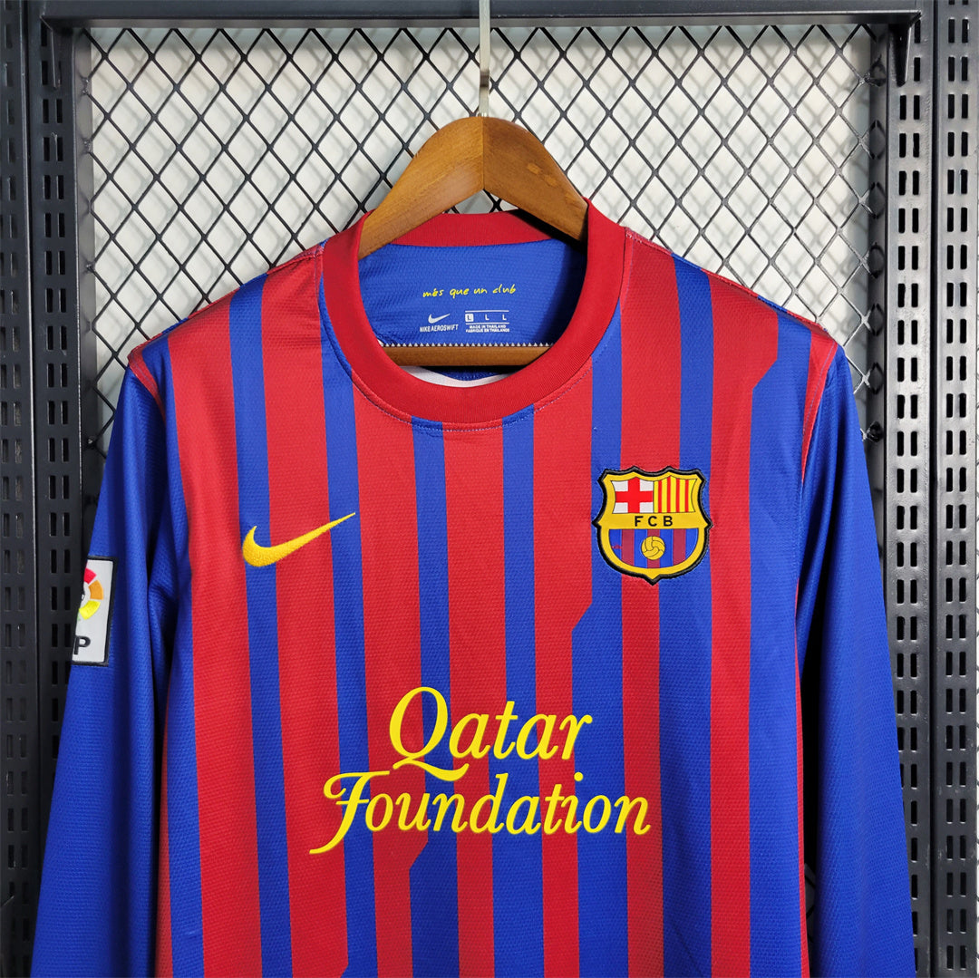 Barcelona FC 2011-2012 Home Long Sleeve Jersey