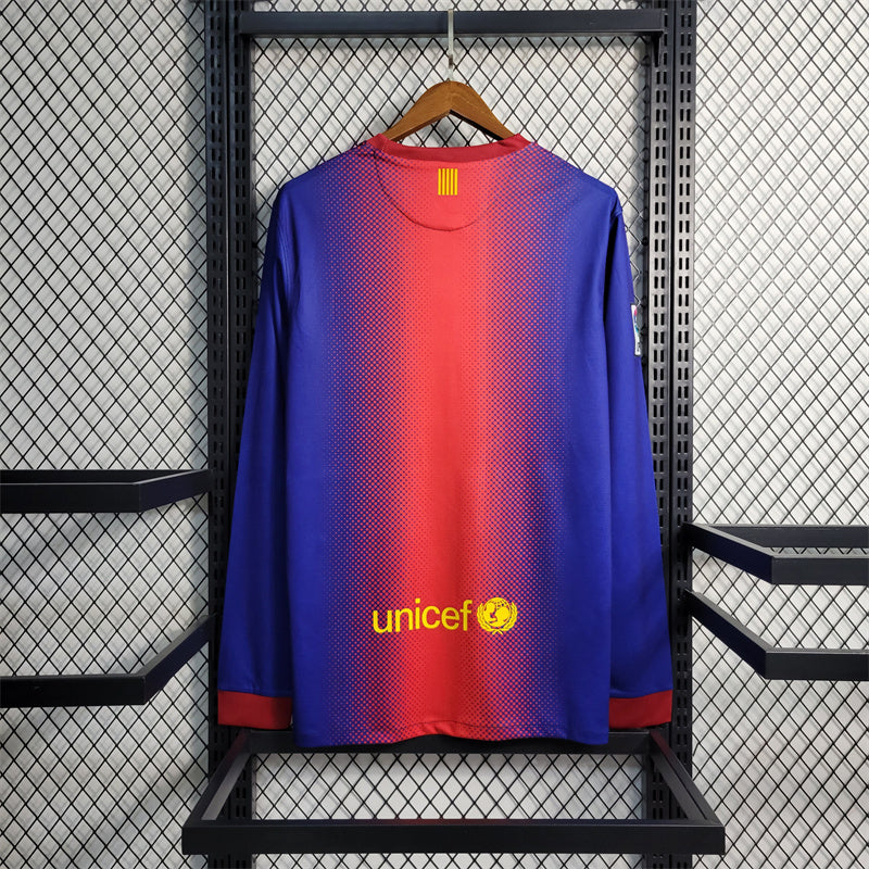 Barcelona FC 2012-13 Home Long Sleeve Jersey