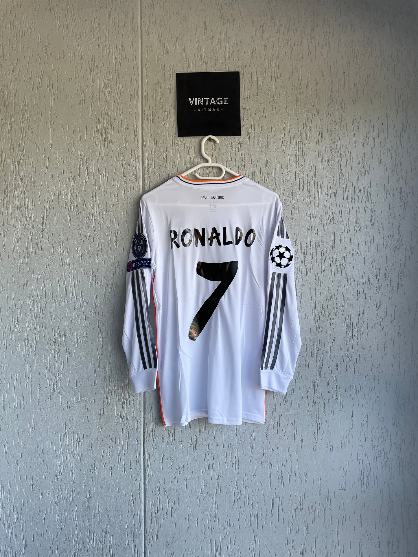 Real Madrid CF 2013-2014 Home Long Sleeve Jersey