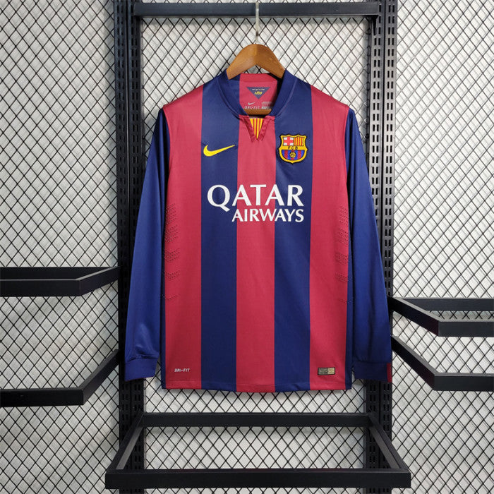 Barcelona FC 2014-2015 Home Long Sleeve Jersey