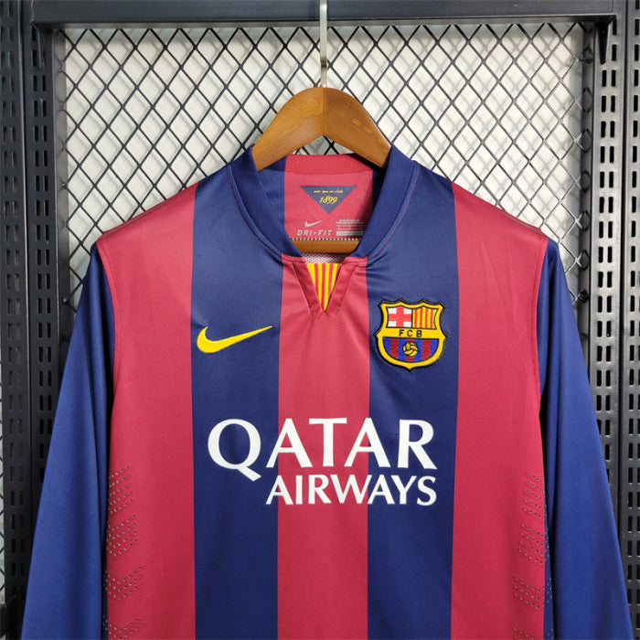 Barcelona FC 2014-2015 Home Long Sleeve Jersey