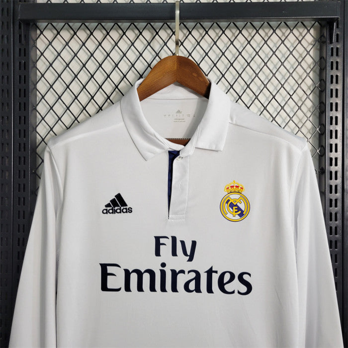 Real Madrid CF 2016-2017 Home Long Sleeve Jersey