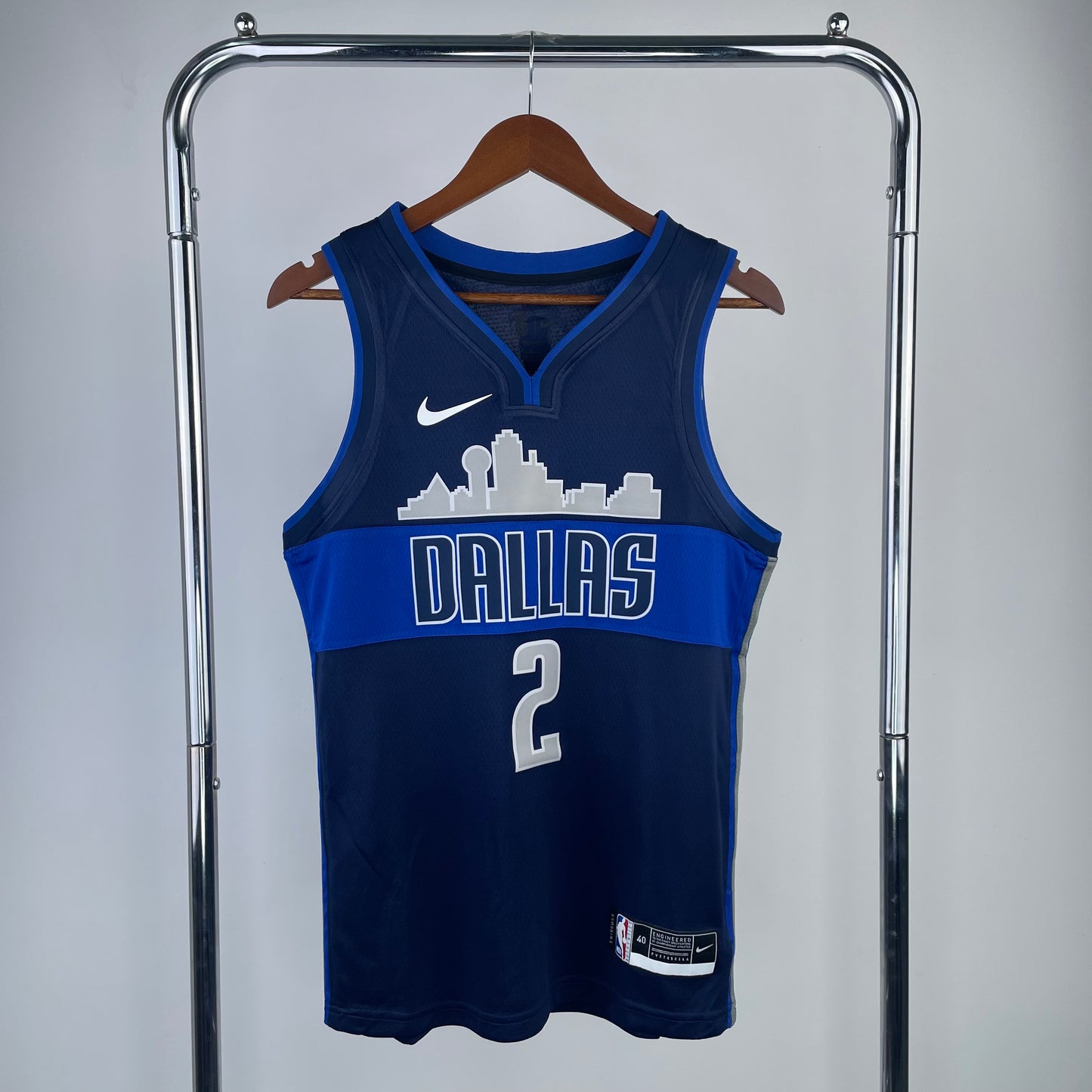 Dallas Mavericks 2017-18 Nike Navy Swingman Jersey - Statement Edition