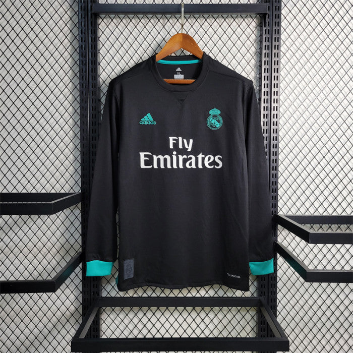 Real Madrid CF 2017-2018 Away Long Sleeve Jersey