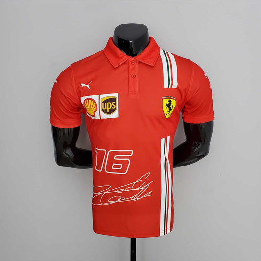 Ferrari 2022 F1 Polo Golf Shirt - Charles Leclerc Edition