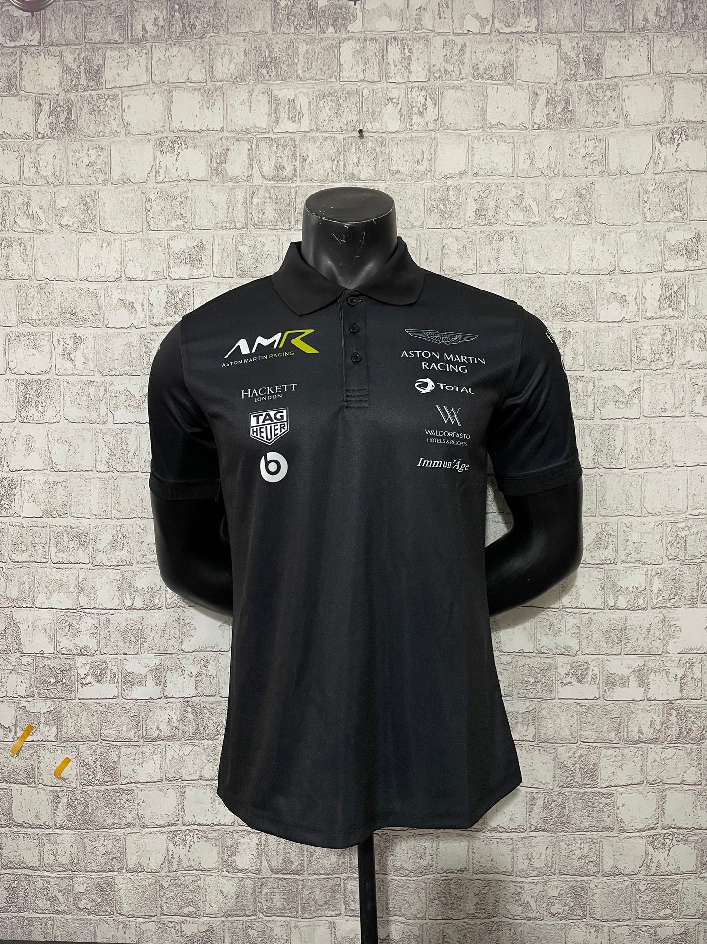 Aston Martin 2023 F1 Polo Shirt - Black