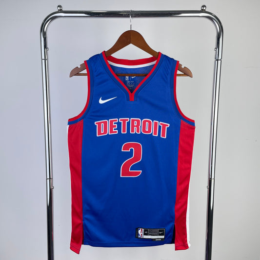 Detroit Pistons 2022-23 Nike Blue Swingman Jersey - Icon Edition