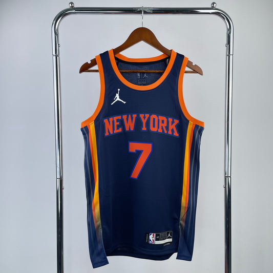 New York Knicks 2022-23 Jordan Brand Black Swingman Jersey - Statement Edition