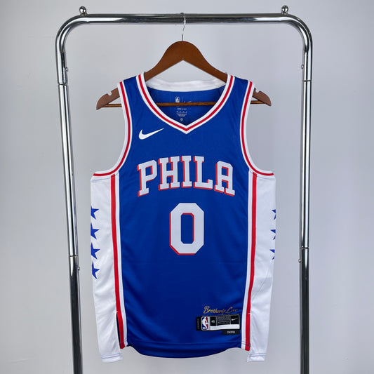 Philadelphia 76ers 2022-23 Nike Blue Swingman Jersey - Icon Edition