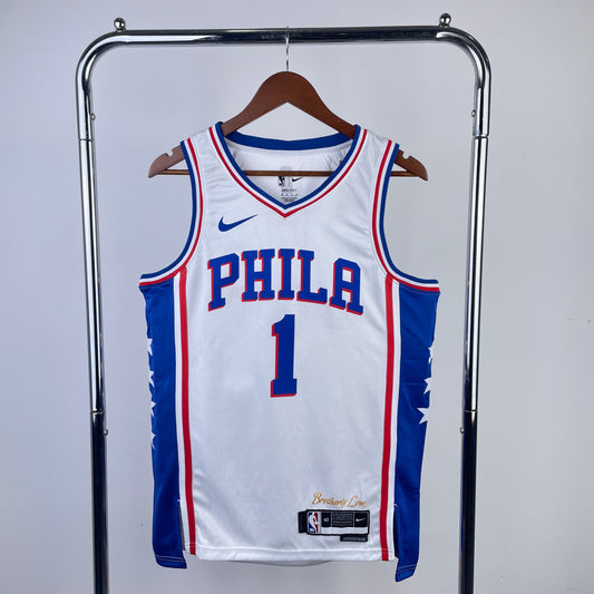 Philadelphia 76ers 2022-23 Nike White Swingman Jersey - Association Edition