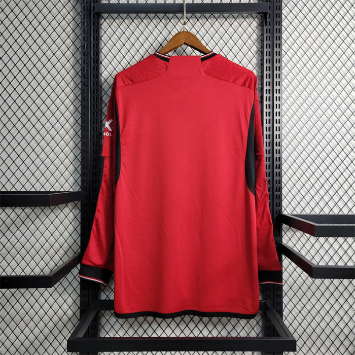 Manchester United 2023-2024 Home Long Sleeve Jersey