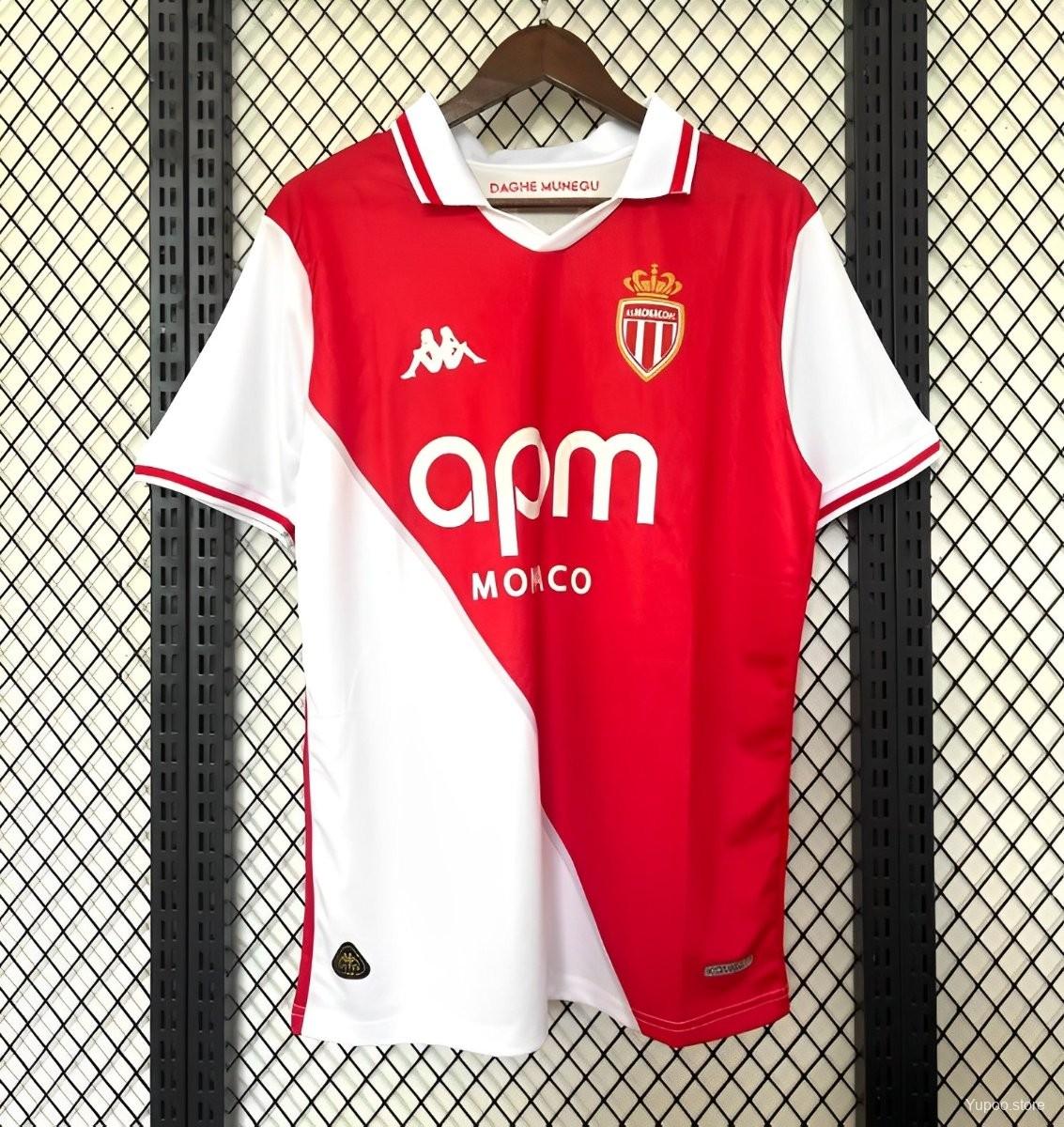 AS Monaco 2024-25 Home Fan Version Jersey